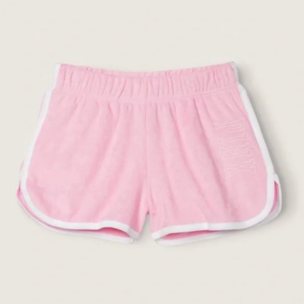 NWT Victoria's Secret Pink Varsity Beach Terry Shorts